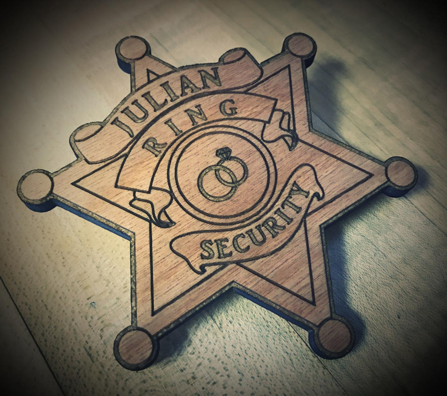 Ring Security Badge for Ring Bearers Natural