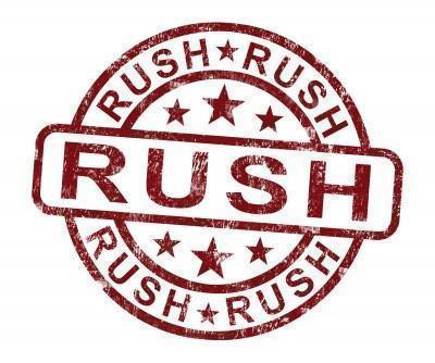 Rush Production (separate from shipping)