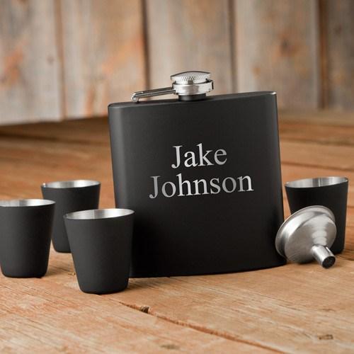 Shots on the Go Flask and shot glass Set