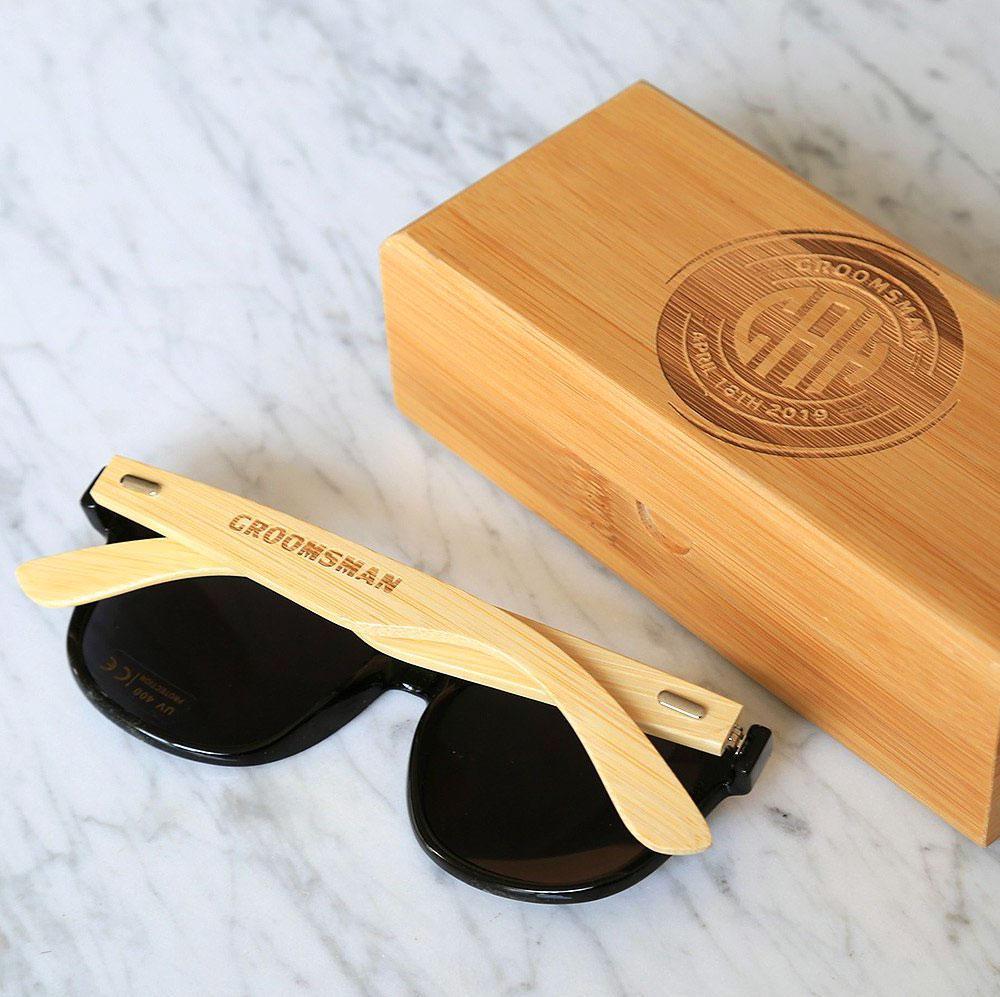 Angelou Wooden Sunglasses by Vilo, Square Wayfarer Walnut Burl Wood  Sunglasses. Polarised. Personalised Custom Engraving With Bamboo Case - Etsy