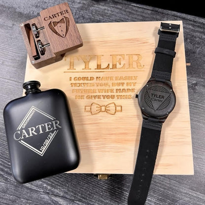 Will You Be By Groomsmen Wearable Box Set Proposal