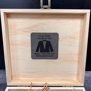 Will You Be By Groomsmen Wearable Box Set Proposal