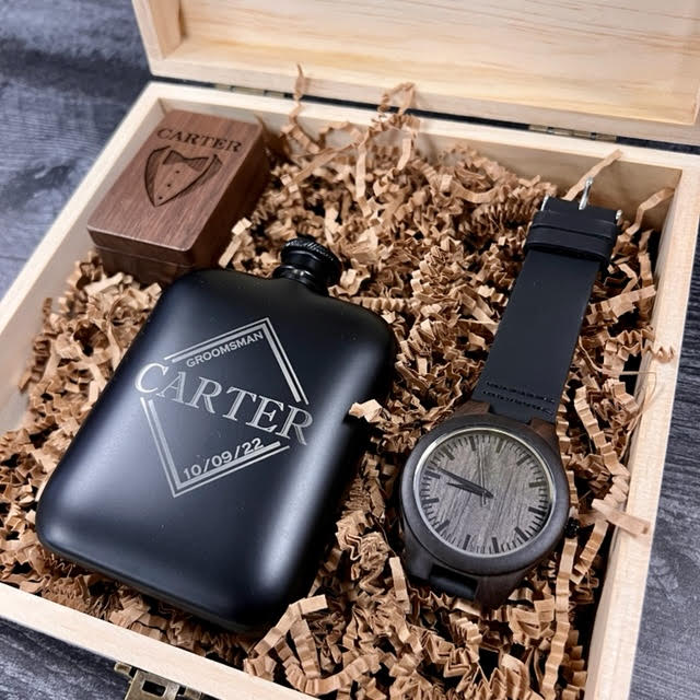 Will You Be By Groomsmen Wearable Box Set Proposal