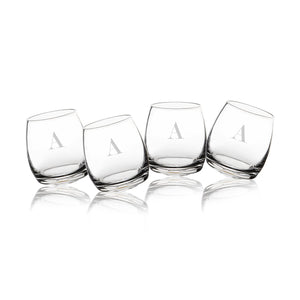 Custom Personalized Tipsy Whiskey Groomsmen Glass Set