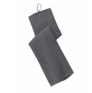 Un-FORE-gettable Golf Towel Deep Smoke Gray