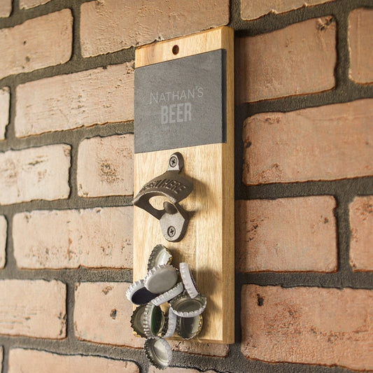 Personalized Wall Mount Bottle Opener