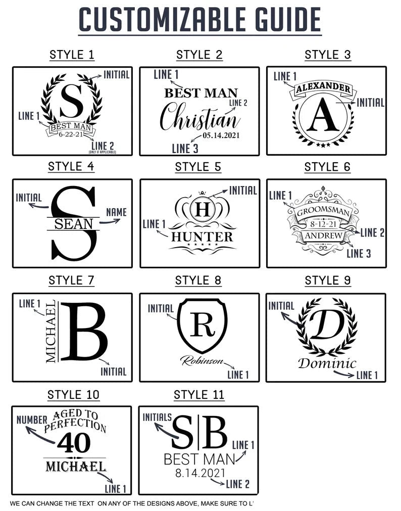 Great Personalized Decanter With Low Ball Glasses | Quick Delivery! Decanter Set