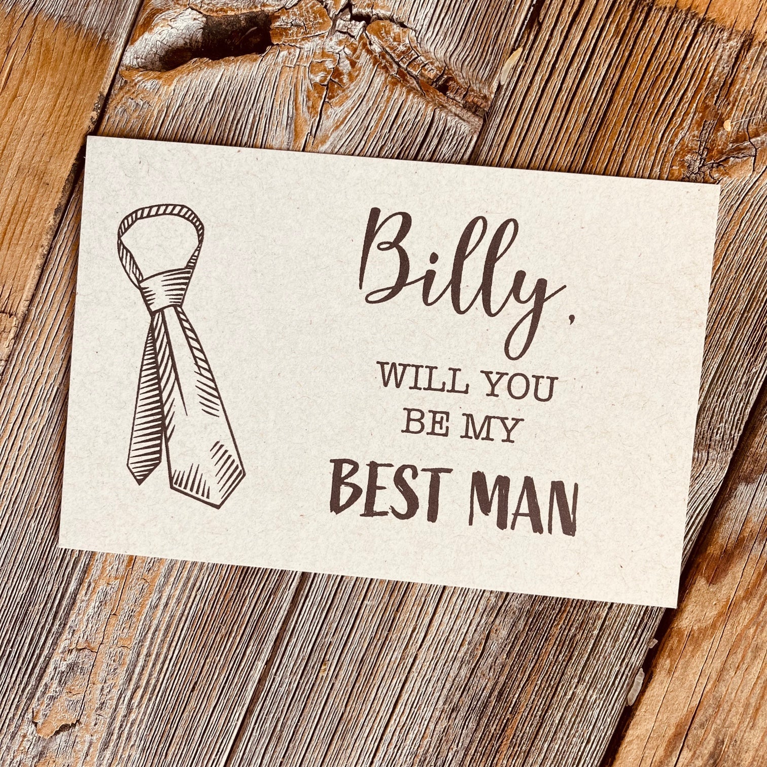 Groomsman Proposal Card