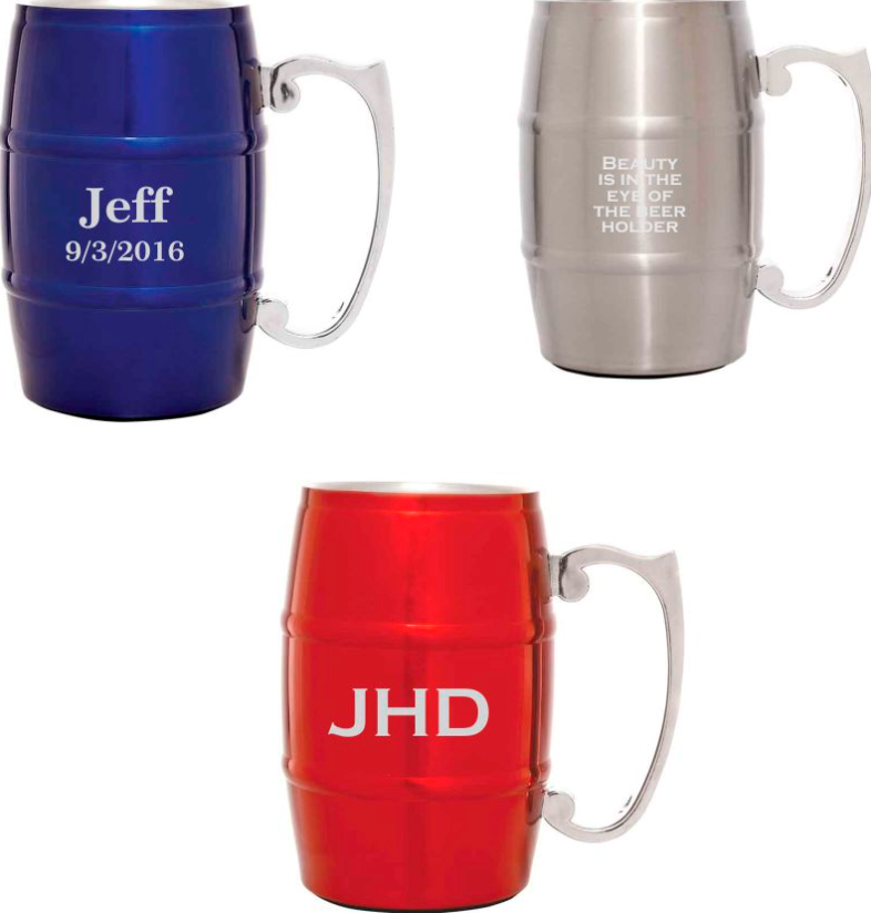 Custom Logo Beer Mugs | Promotional Beer Mugs by Groovy Guy Gifts